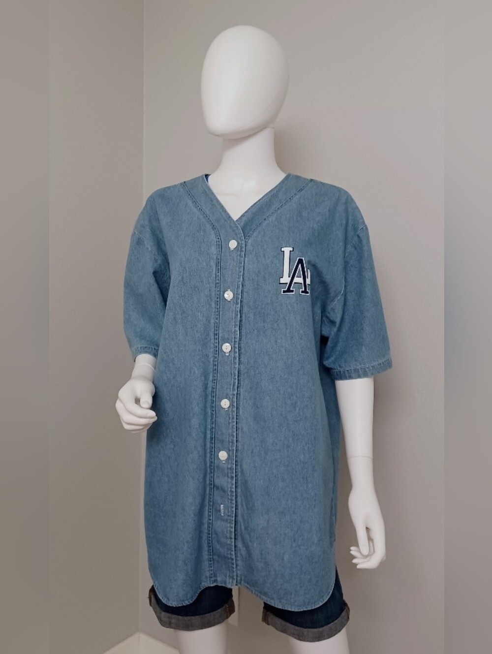 Vintage Los Angeles Dodgers Denim Shirt